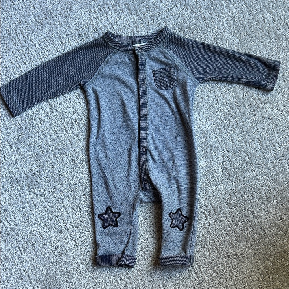 Cat & Jack Charcoal Star Onesie
